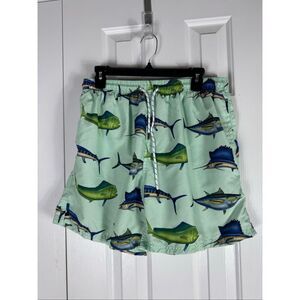 Uzzi Mens Fish Swim Trunks Size XXL